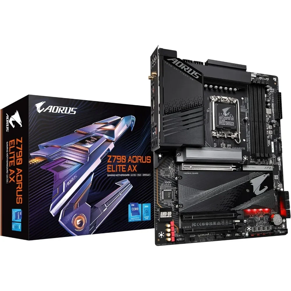 For Z790 AORUS Elite AX (LGA 1700/ Intel Z790/ ATX/ DDR5/ Quad M.2/ PCIe 5.0/ USB 3.2 Gen2X2 Type-C/Gaming Motherboard)
