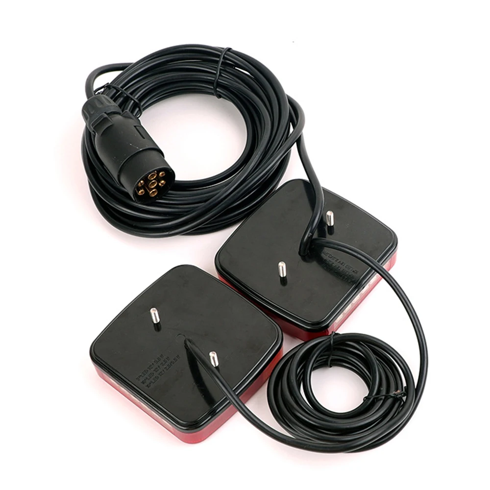 ATVOV Rear Towing Tail Light 12V 10m LED 7 Pin Trailer Universal Brake Stop Lamp License Number Plate Reflector Waterproof