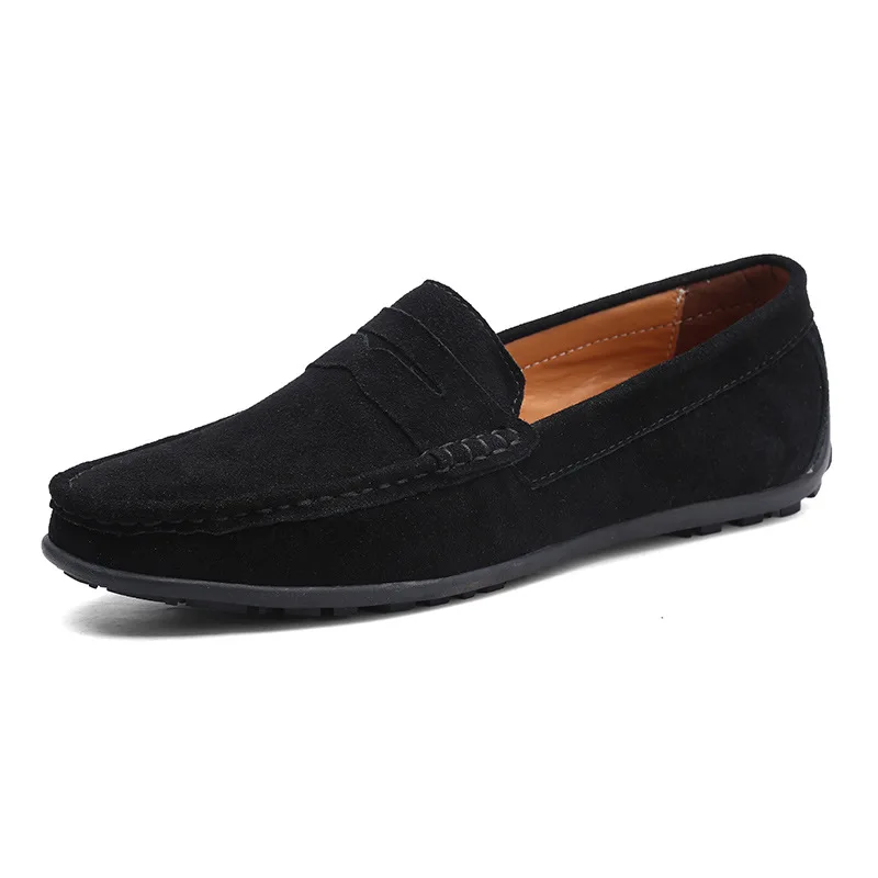 Men's Peas Shoes New Autumn Leisure Real Leather Business Casual Shoes Korean Fashion Lazy Shoes EUR 39-46 Zapatillas De Deporte