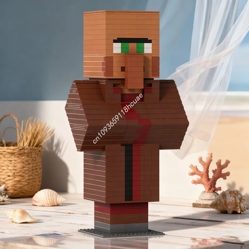 

1035 шт. MOC Villager My Worlded, модель строительных блоков, сборка, игрушка «сделай сам», креативная идея, рождественские подарки, детский день рождения