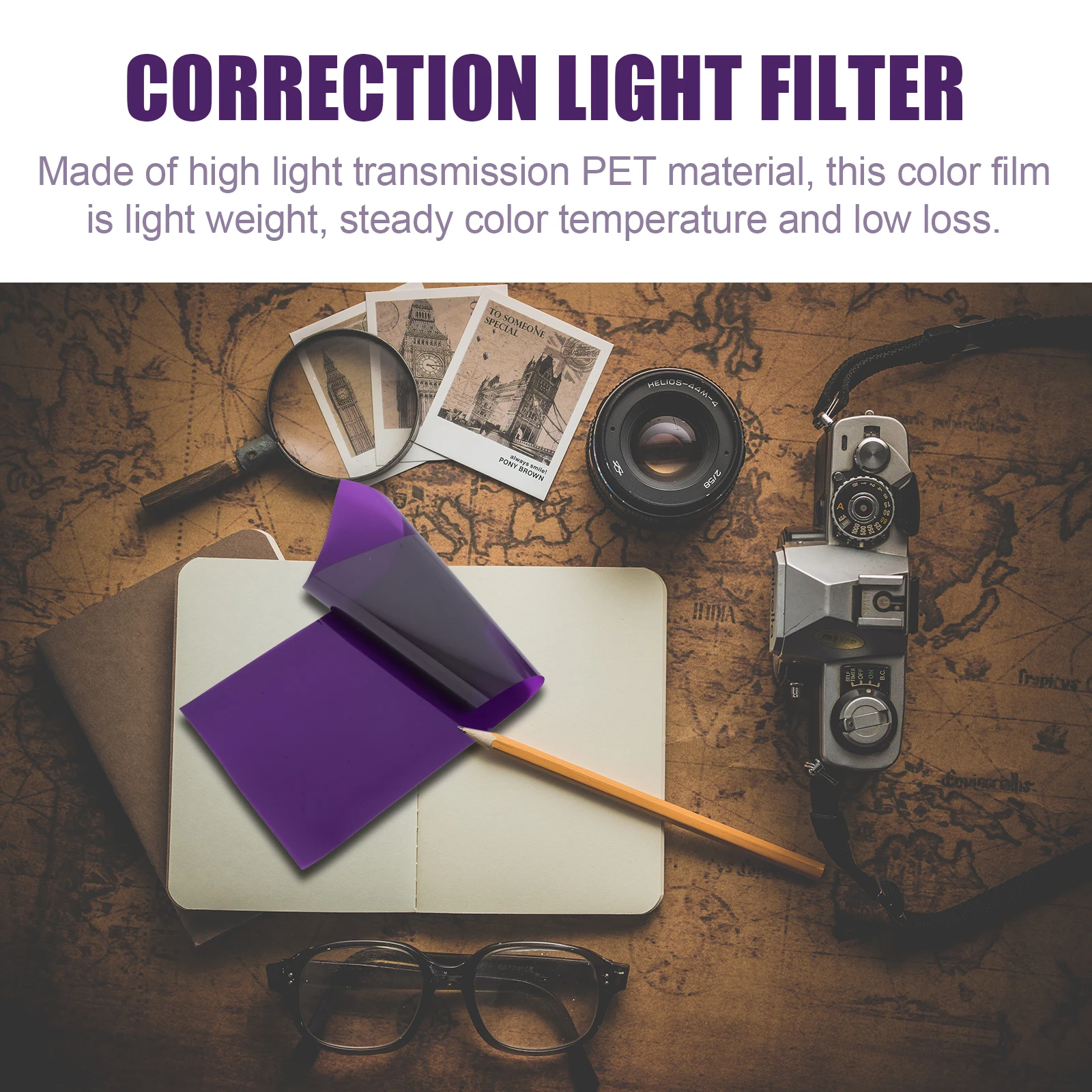 

Colorful Sunset Film Filters Diffuser Sheets PET Material Professional Event Lighting Gels Atmosphere