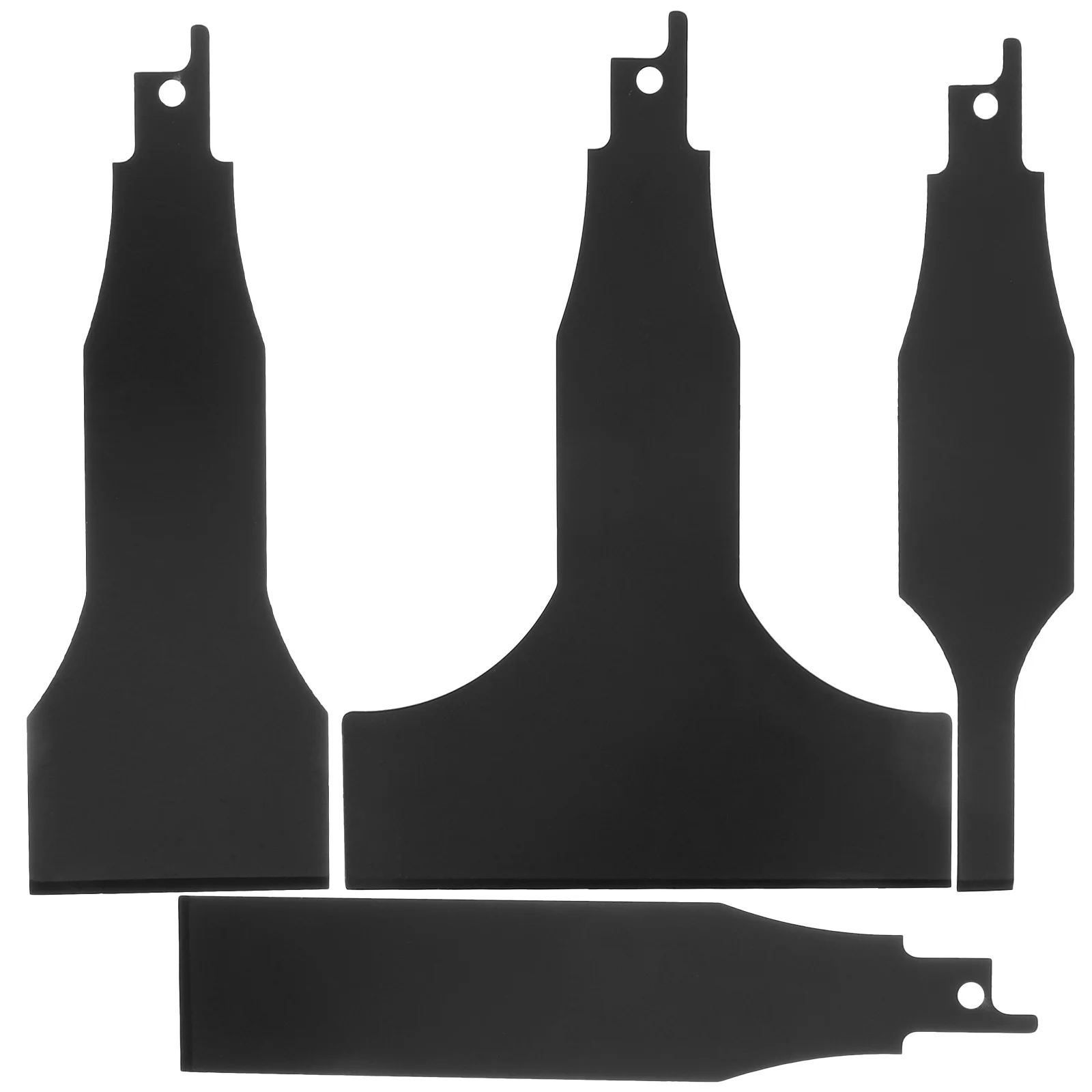 4 Pieces Black Multi-functional Cleaning Tools for Reciprocating Scrapers Shovel Rust Removal Polishing Woodworking
