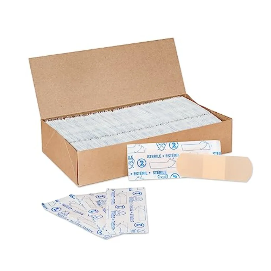 

American White Cross Adhesive Bandages, Sheer Strips, 1" x 3" Bulk Case of 1500 Sterile, Breathable and Multi-Purpose for Schoo