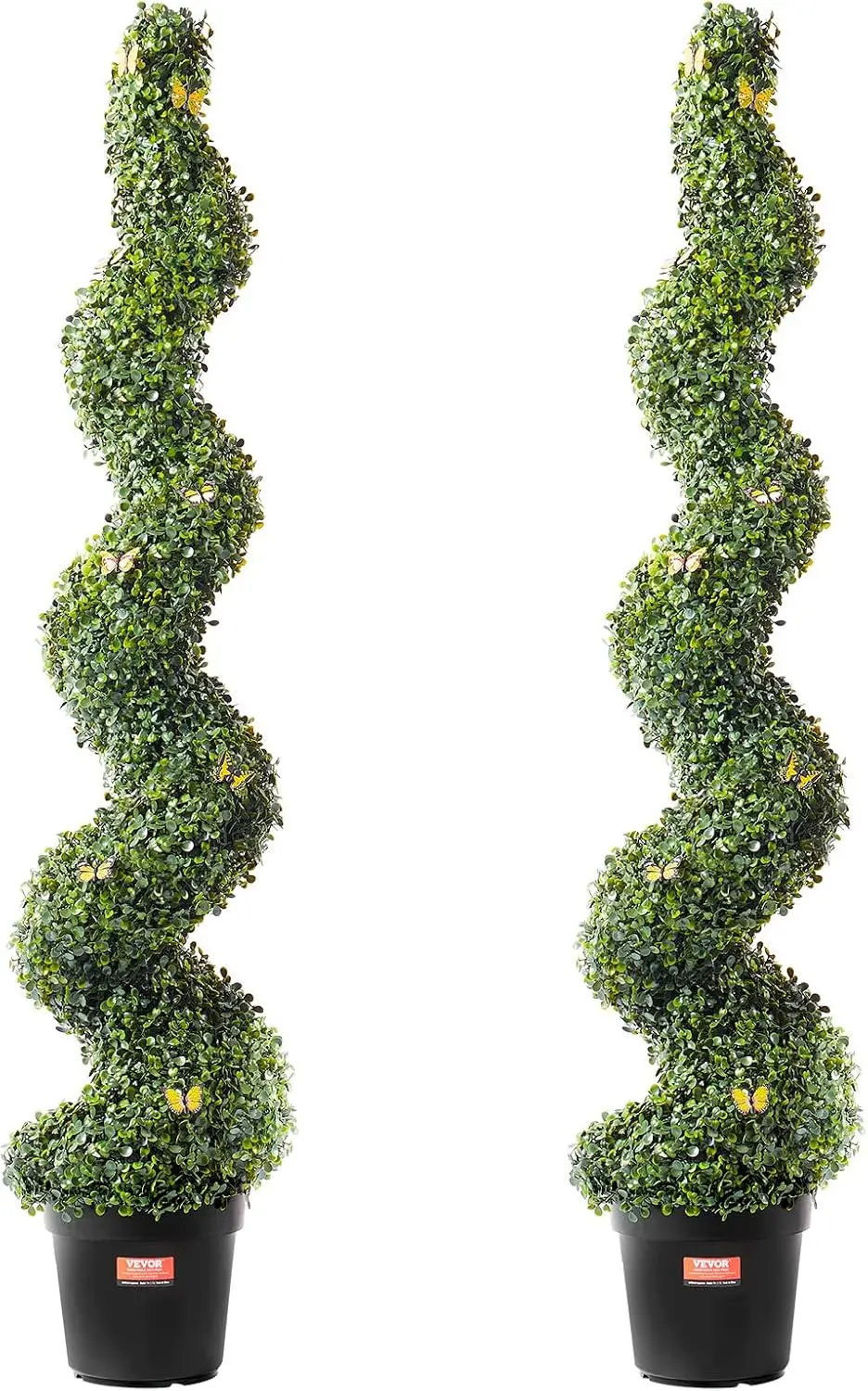 

Artificial Boxwood Topiary Tree, 60 inch Tall (2 Pieces), Spiral Faux Topiary Trees, Faux Plant w/Extra Leaves