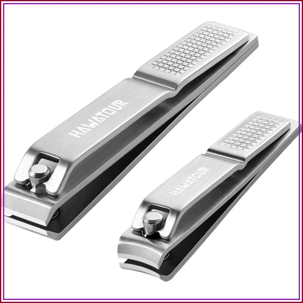 

Ultra Sharp Nail Clippers Set with Tin Case, Stainless Steel Fingernail & Toenail Cutters