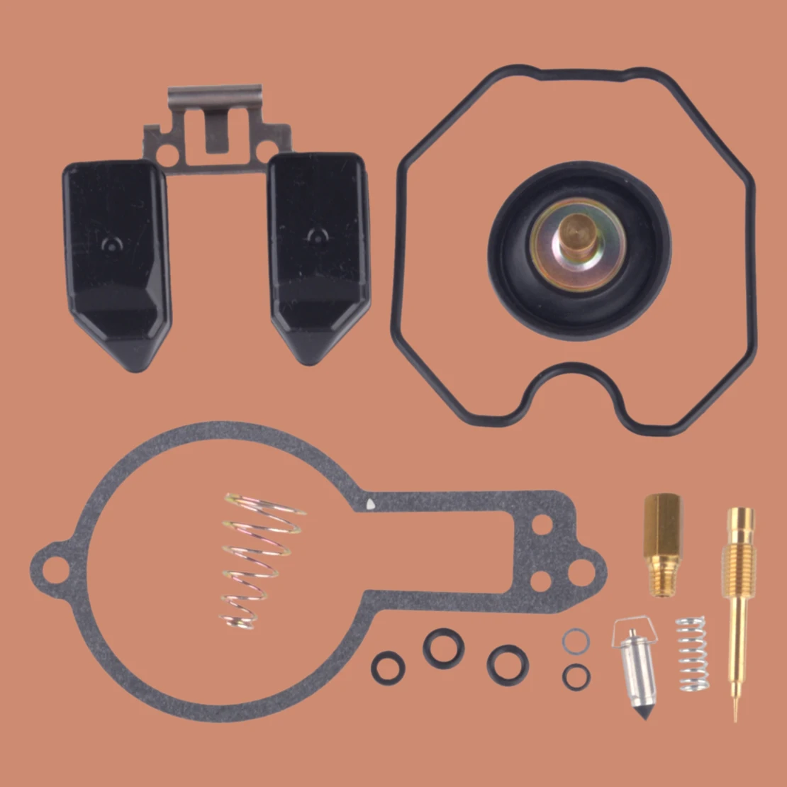 1 Set Carburetor Repair Rebuild Kit with Air Cut-off Valve Float Fit for Honda XR500 XR500R Pro Link 500