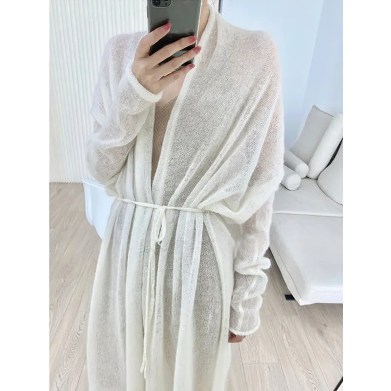 oversize long Cardigan summer for women 2023 long sleeve top sweaters korean styl coat knitted clothes long sleeve vintage