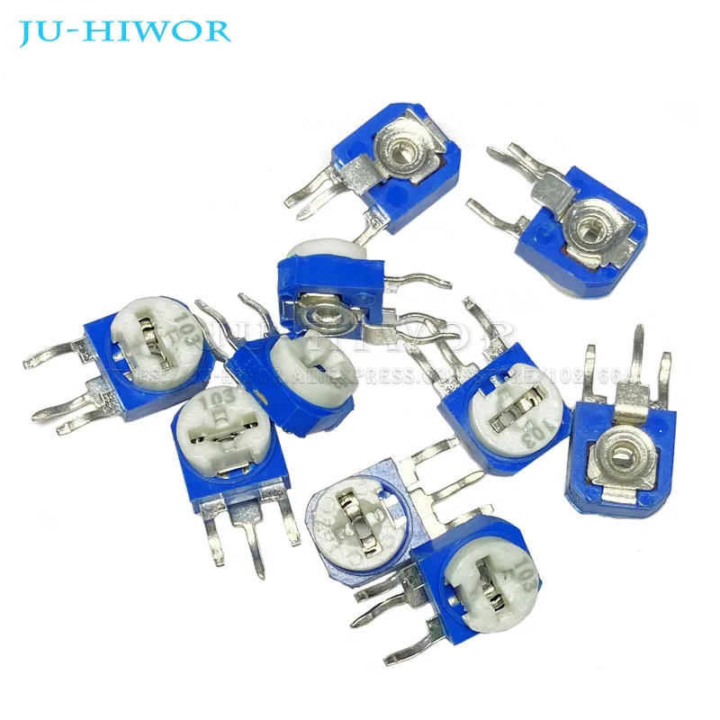 10pcs RM065 Vertical Trimpot Trimmer Potentiometer Variable Resistor 100 200 500 1k 2k 5k 10k 20k 50k 100k 200k 500k 1m Ohm