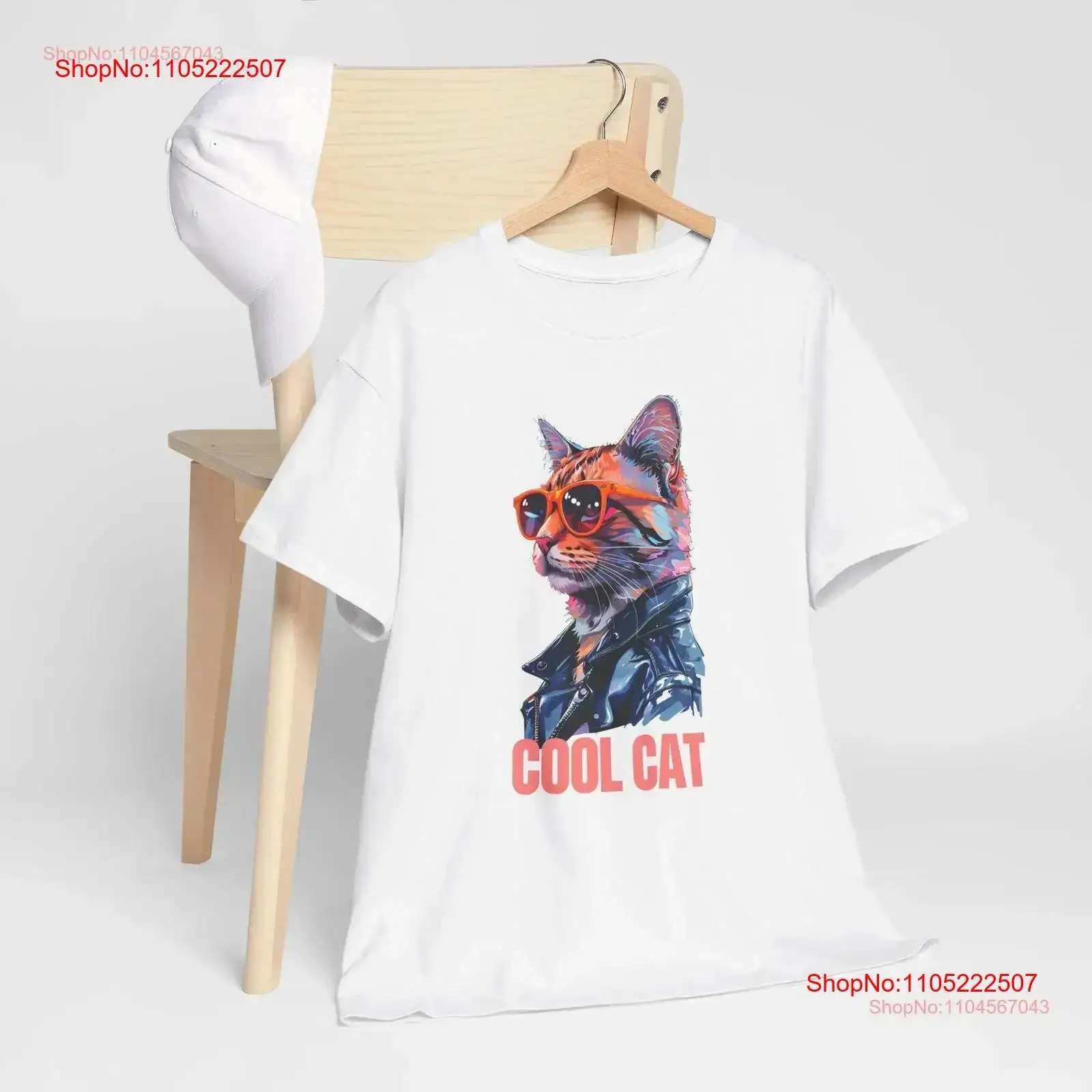 Cool Cat gafas de sol camiseta amante Animal PrinT VibranT para hombres y mujeres vintage ropa de calle lavada versátil homme gráfico suave