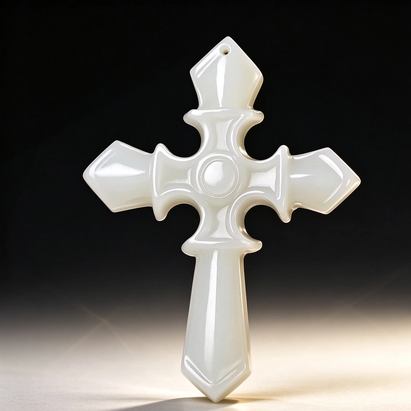 White Cross Pendant Cross Necklace Men's and Women's Couple Gifts Wholesale