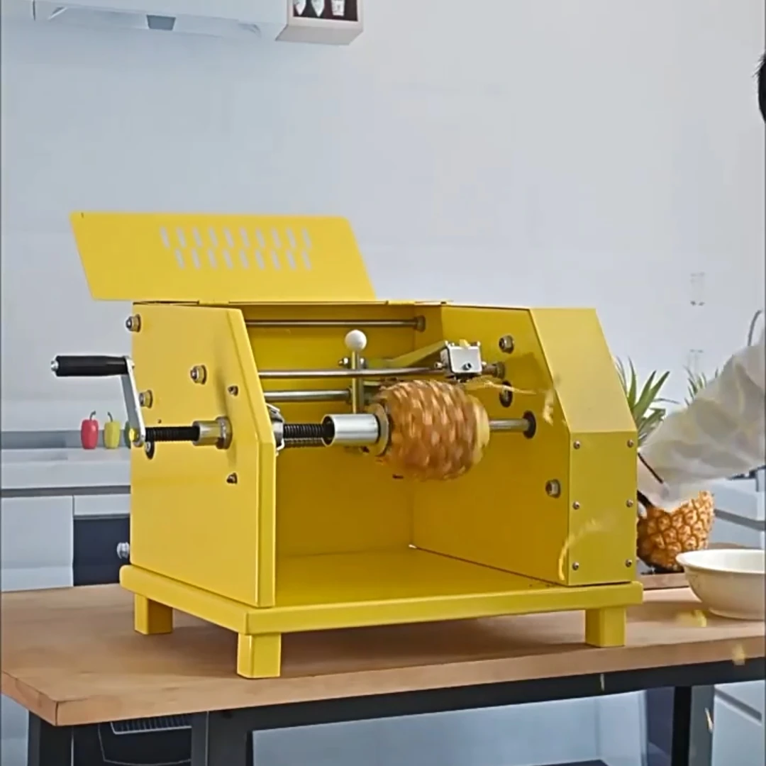 상업용 과일 가게 주스 가게 사용 설명서 파인애플 껍질 벗기는 기계