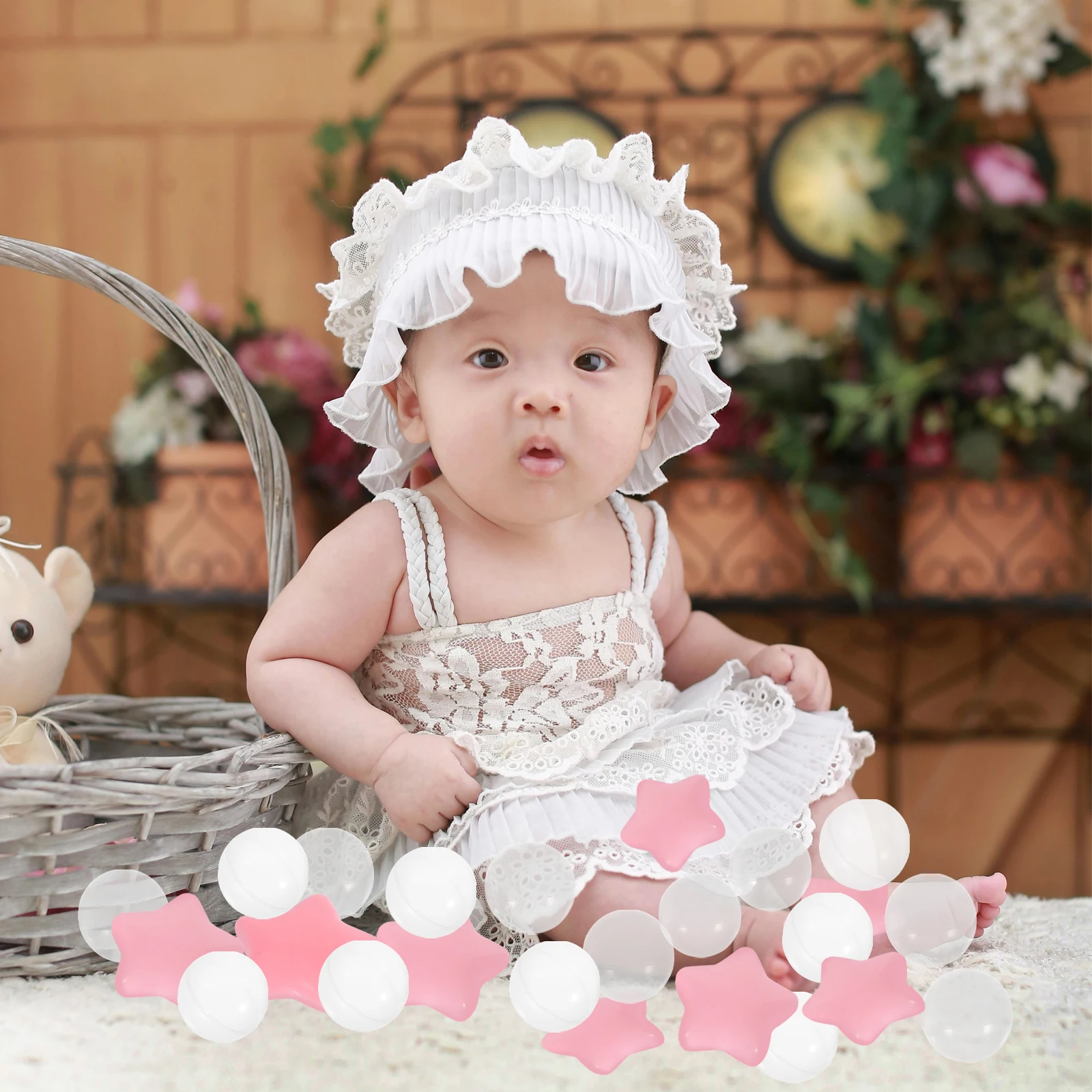 

100pcs Five-Pointed Balls Safe Resistant Plastic Play Balls For Ballpit Pool Pit Trampoline Kids