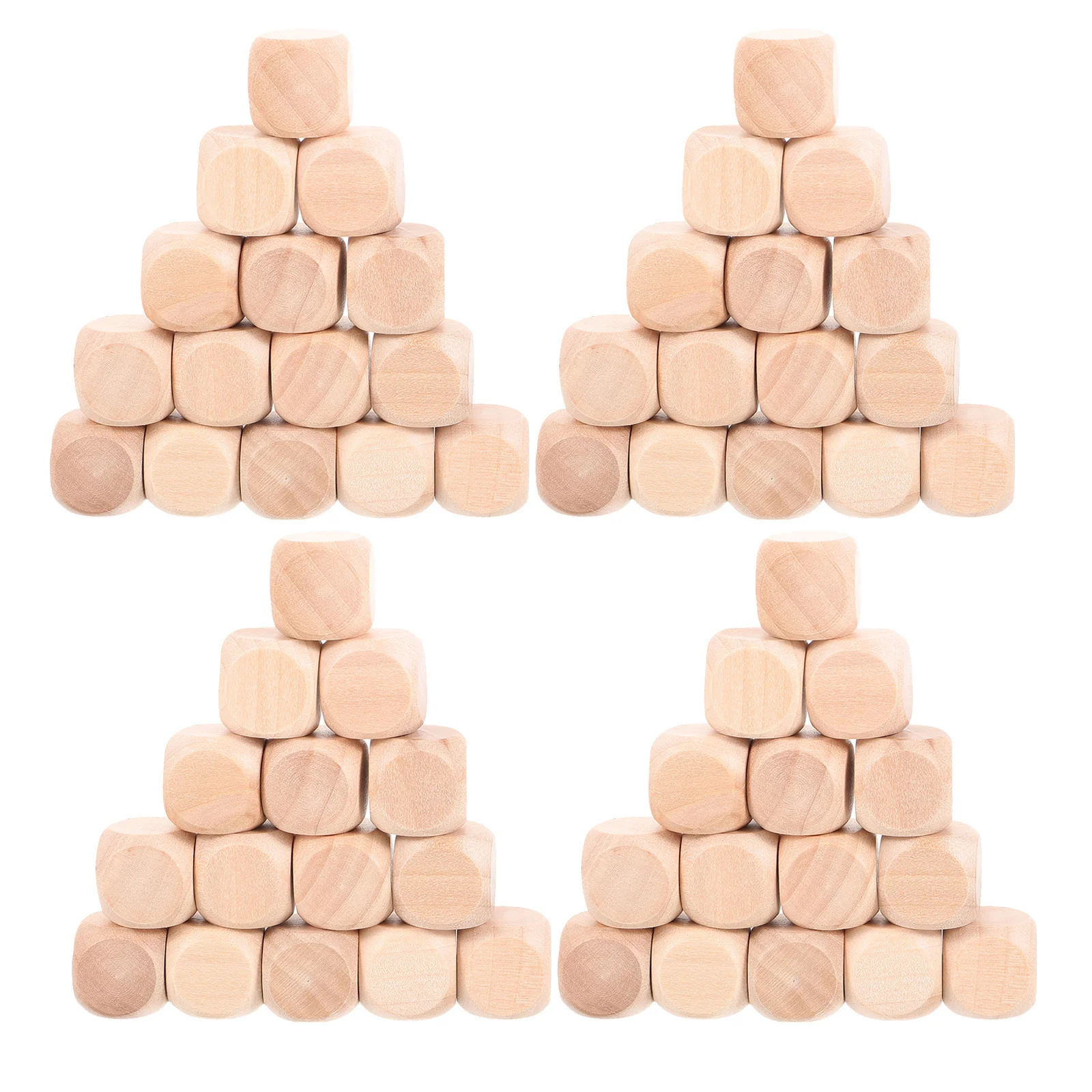 

50Pcs 18mm DIY Wooden Blank Dices Smooth Edges for Crafting Educational Activities Creative Games 18mm Craft Blocks