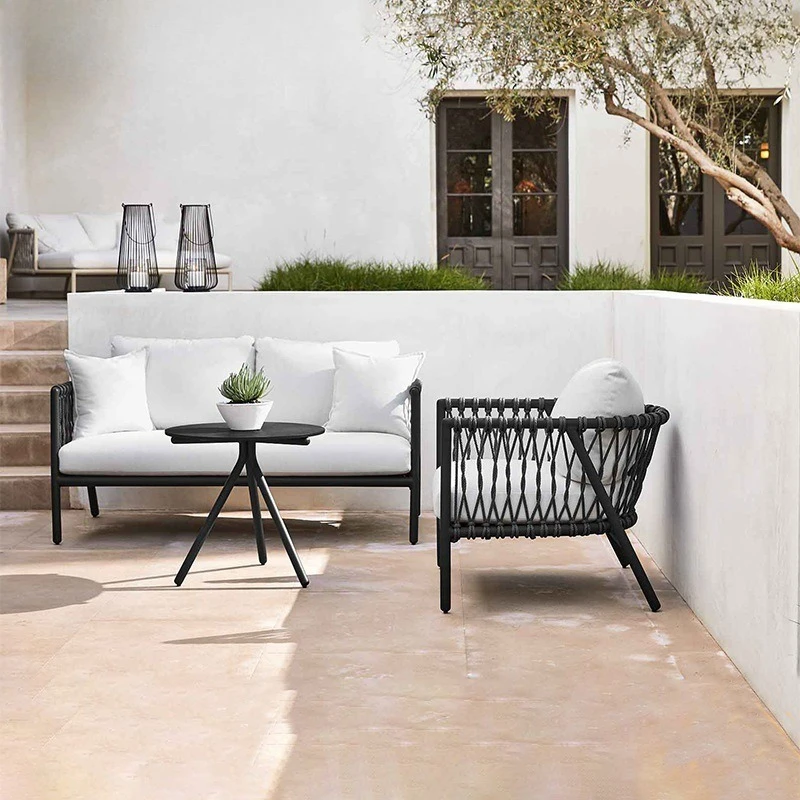 

Outdoor Sofa Courtyard B & B Leisure Outdoor Rope Sofa Combination Cafe