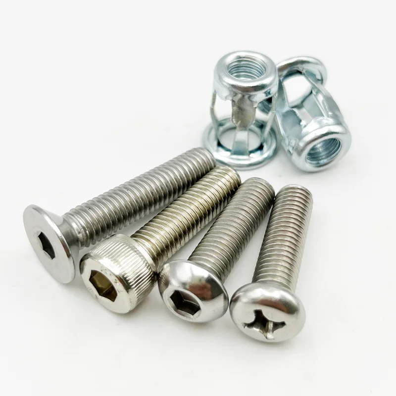 Nietmutter aus Edelstahl 304, Blütenblattform, Schraubenbolzen-Set, Expansion, Metallnietmutter, Plattenklemme, Sicherungshebermuttern M4-M8 – Detail 9