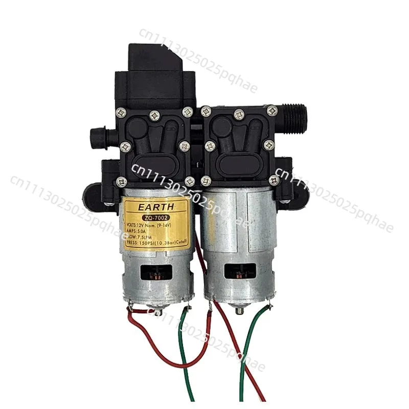 Dual core diaphragm pump, large flow EARTH12V agricultural electric sprayer, intelligent high pressure self-priming pump