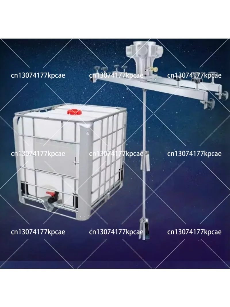 1000L Pneumatic Mixing Machine Air Agitator 1Ton IBC Tank Mixer Commercial Barrel Drum Stirrer Mixing Machine
