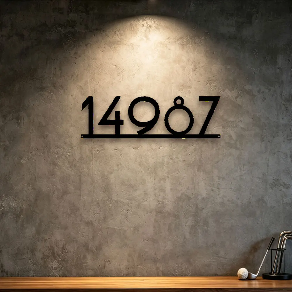 Personalized Handcrafted Metal Address Plaque Wall Hanging House Number Sign Outdoor Durable Home Identification Ideal New Home - view 6