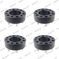 For FORD RANGER EVEREST BT50 50mm Thickness BOLT ON HUB CENTRIC SPACERS 6 x 139.7 CB 93.1 WITH M12 X 1.5 OPEN NUTS IN BLACK