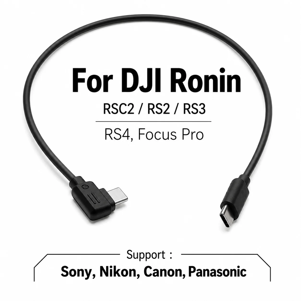 For DJI Stabilizer Control Cable USB-C for DJI Ronin-RSC2 RS2 RS3 RS4, Focus Pro Multifunction Cable for Sony Nikon Canon