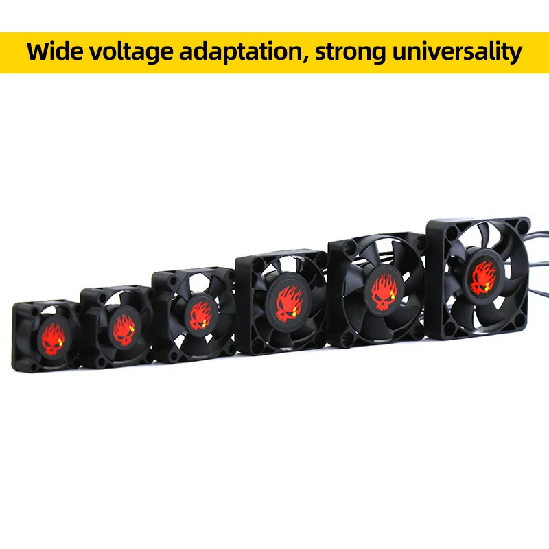 RC Car High Speed Cooling Fan Heat Sink 25/30/35/40/45/50mm Rapid Cooling Heat Dissipation Fan For 1/10 RC Car ESC Motor Parts
