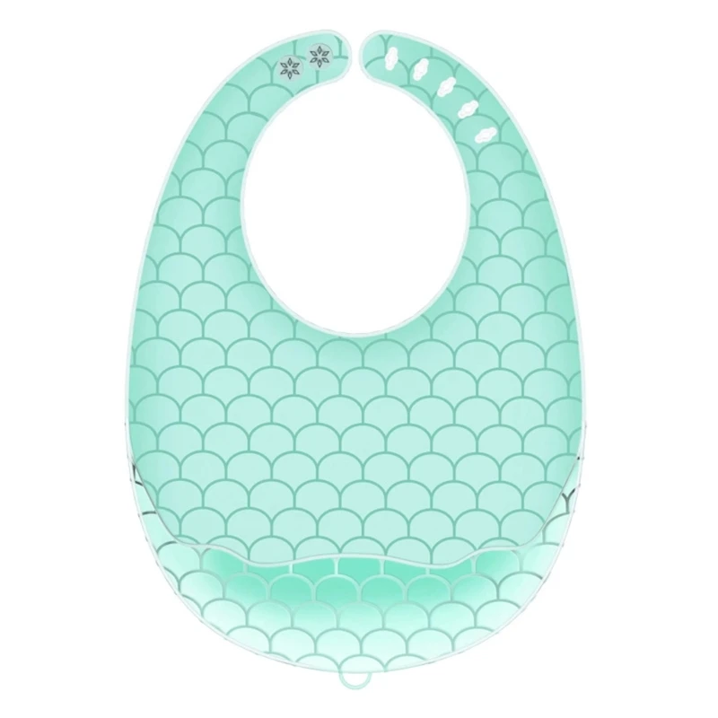 

Waterproof Bib for Girl Boy Toddlers Baby Silicone Bibs Lightweight