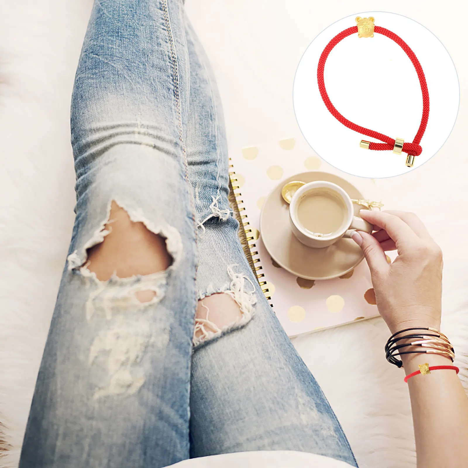 Red Rope Tiger Brac…