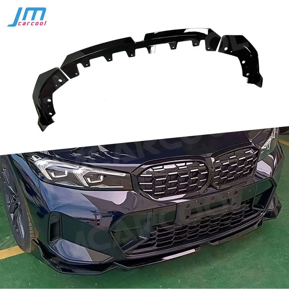 

ABS Carbon Look Front Bumper Lip For Bmw 3 Series G20 G28 M340i 2023+ Front Chin Spoiler Splitter Car Body Kits Accessories