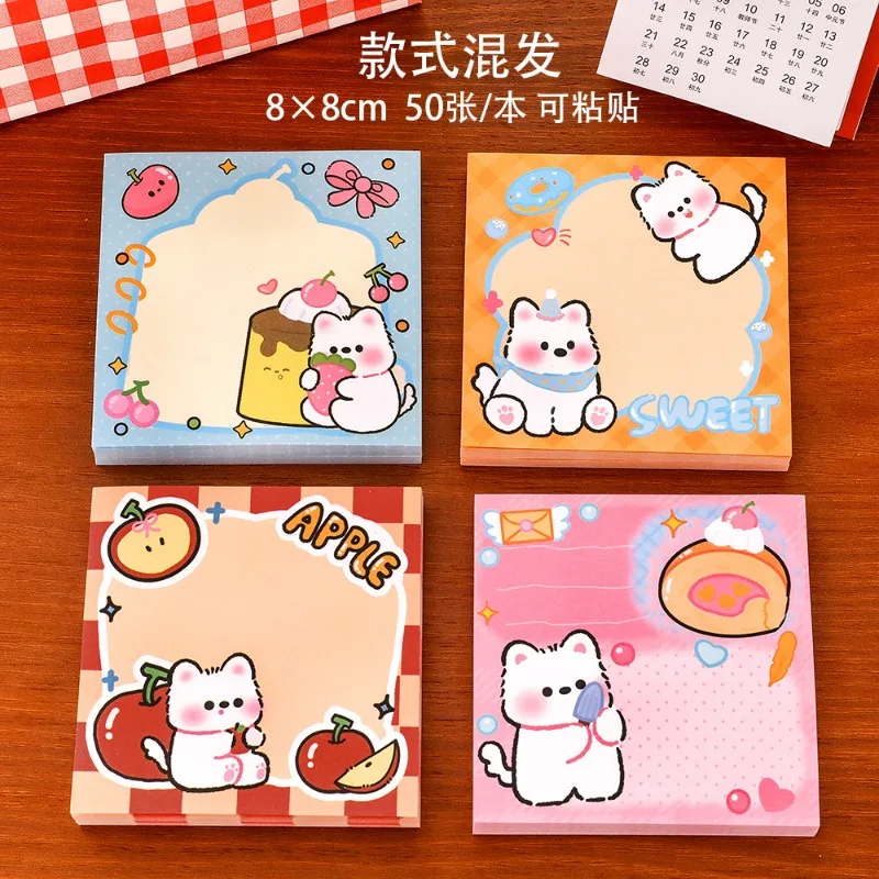 카툰노트, 학생들은 귀엽다, 메시지 남기기, 노트패드, 고급스러운, 찢어지는, 접착력 있는, 강력한 스티커, 귀여운 스티키 탭