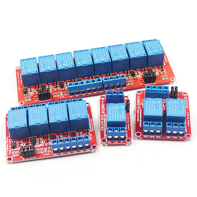 1 / 2 / 4 / 6 / 8 relay 12V high and low level trigger development board optocoupler isolation relay