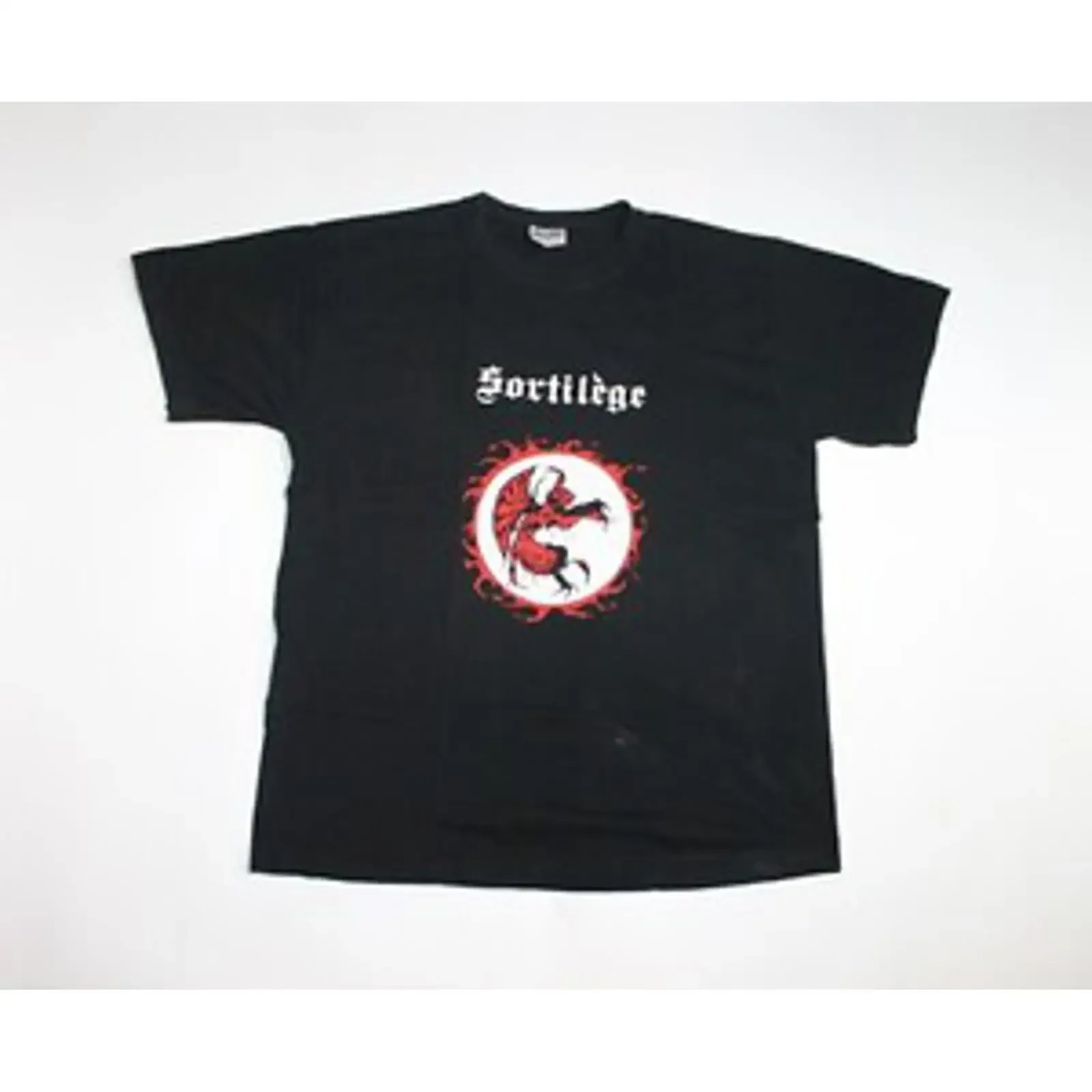 Vintage 90s Sortilege T Shirt Heavy Metal Band Men's Extra Large vintage Washed homme Stylish Versatile graphic Breathable