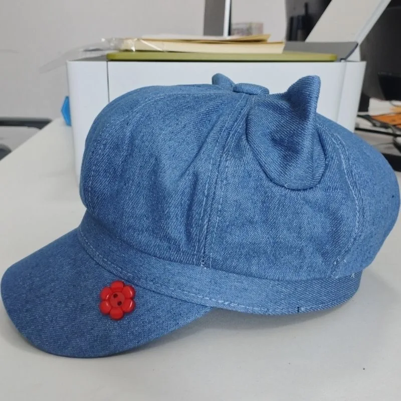 أنيمي لعبة الرعب Miside مجنون ميتا تأثيري لطيف القط الأذن الحلو مثمنة قبعة لعب الأدوار الأزرق قبعة النساء هالوين الدعائم الطرف