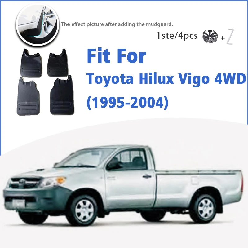 Mudguard For Toyota Hilux Vigo 4WD 1995-2004 With Running Boards Mudflaps Mudguards Car Accessories Auto Styline Fender