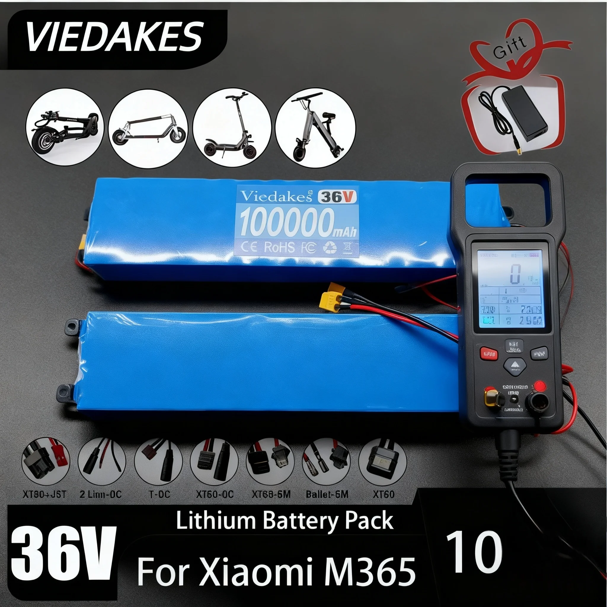 

✈️Batterie pour Moto et Scooter, 10S3P, 36V, 100Ah, 18650, Ion Eddie, 1000W, Haute Puissance et Capacité 36V