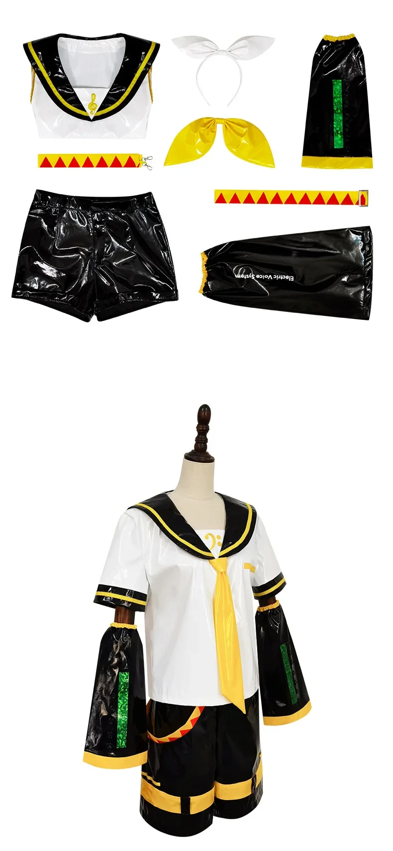 

2026 cosplay series tops, shorts, idol costume sets, patent leather uniforms