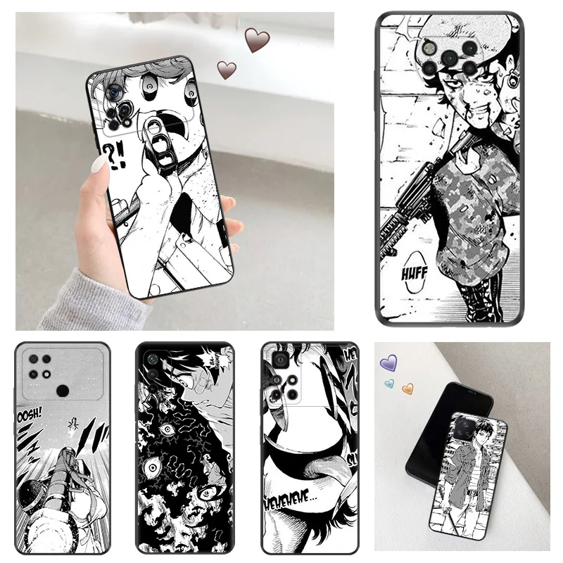 Anti-Drop Soft Phone Case For Xiaomi Poco x5 5G x4 x3 pro f1 f3 gt f4 f5 m5 m4 m3 c40 c50 c51 High-Rise Invasion Manga Cover