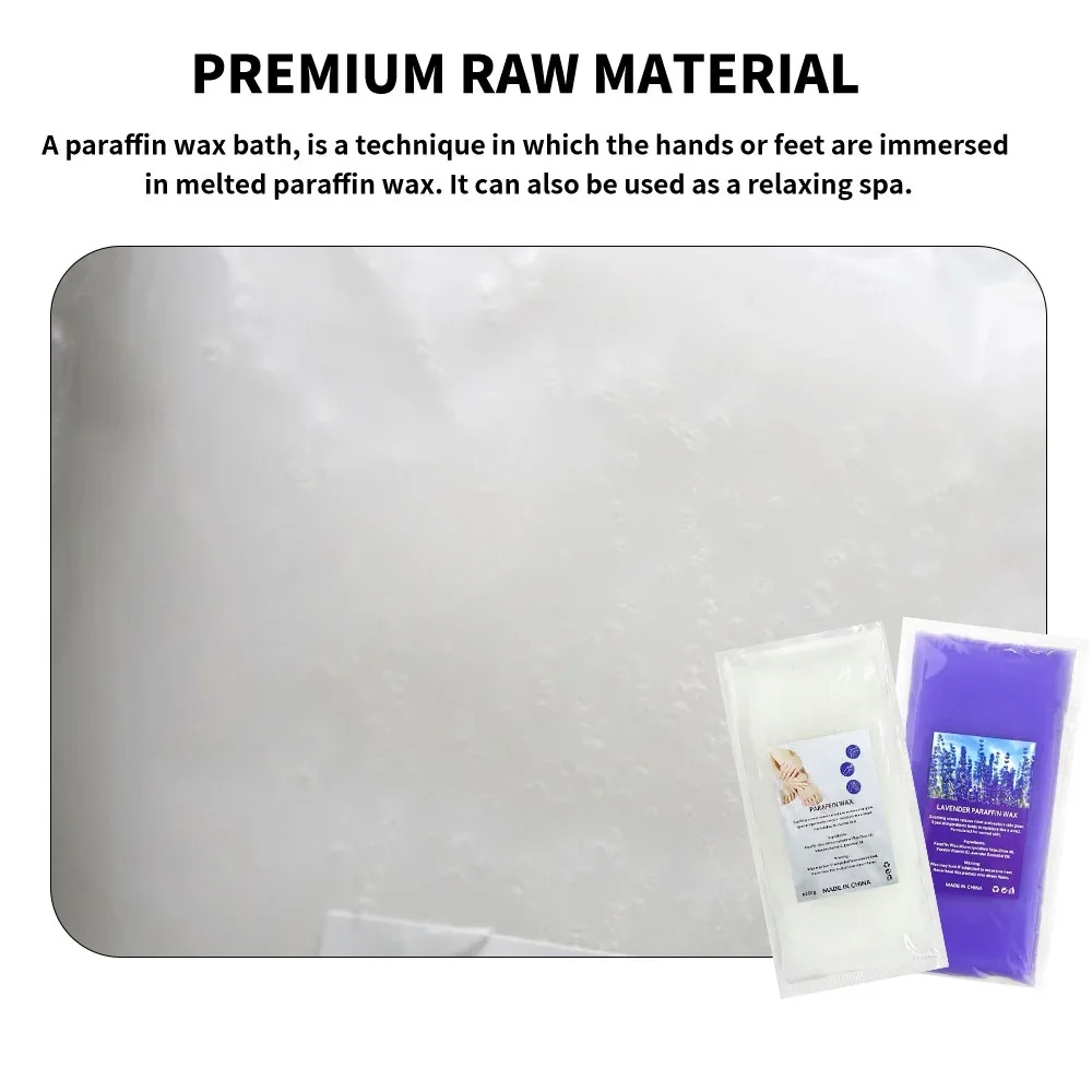 1 قطعة/2 قطعة كتل شمع البارافين المعطرة وغير الرائحة للعناية باليدين والقدمين حمام البشرة الجافة ترطيب تغذي تبييض