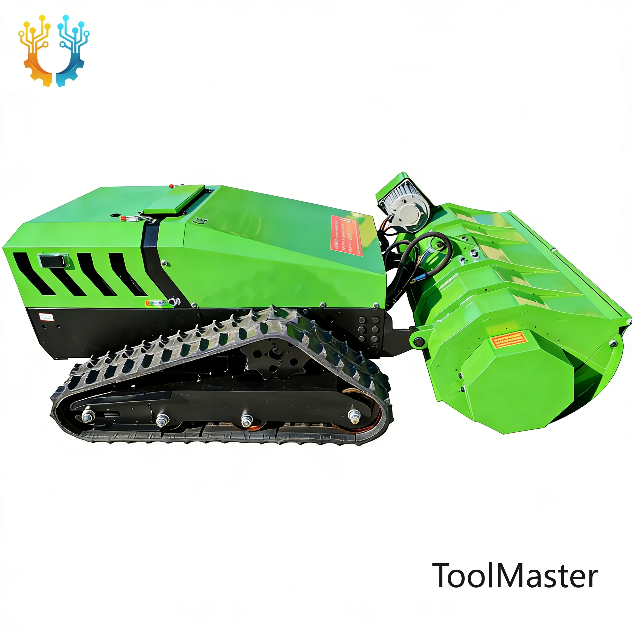 

【2026】Smart Remote Controlled Wireless Electric Robotic Lawnmower Tracked All Terrain Flail Mower For Home And Orchard Use