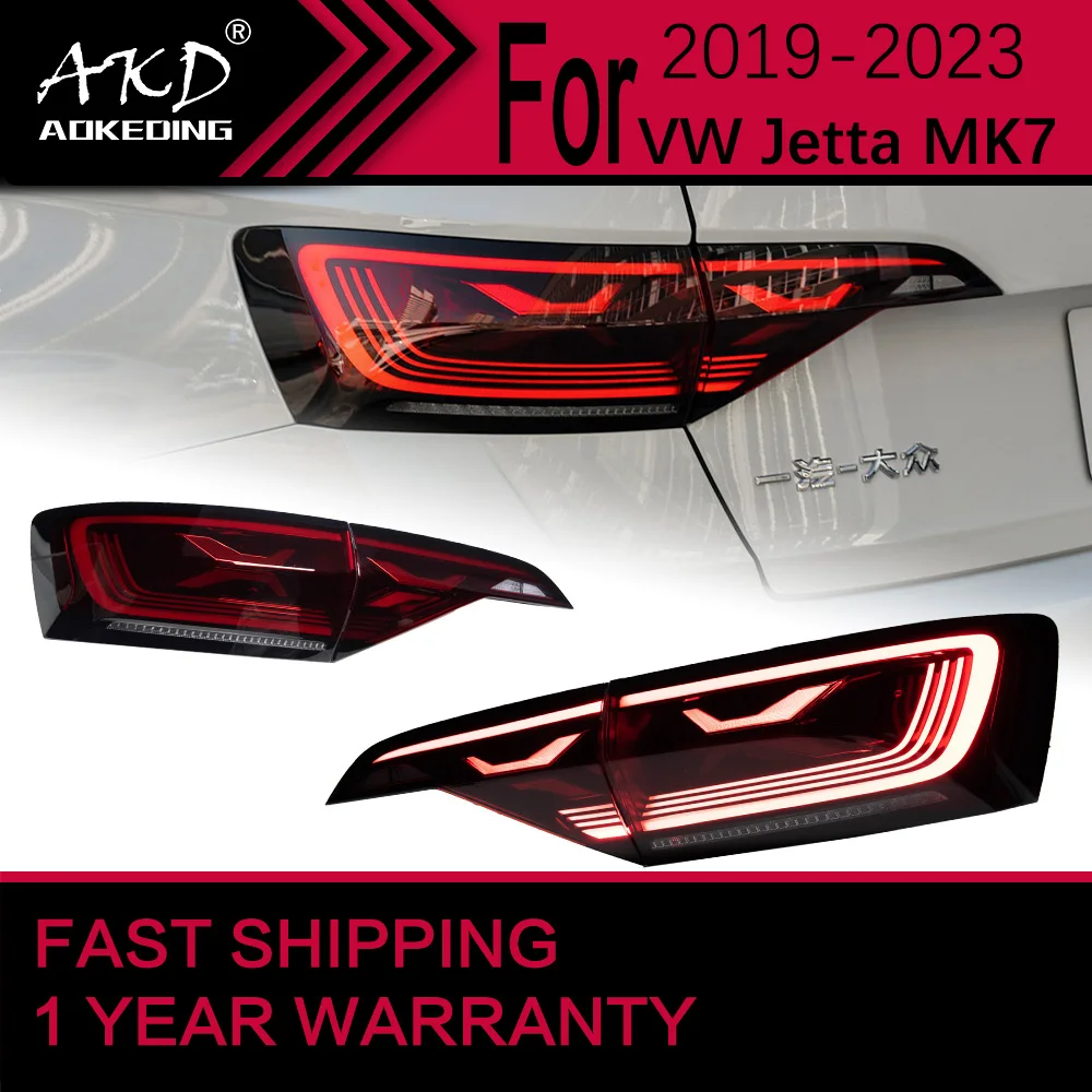 Car Lights for VW Jetta MK7 LED Tail Light 2019-2023 Jetta Rear Stop Lamp Brake Signal DRL Reverse Automotive Accessories