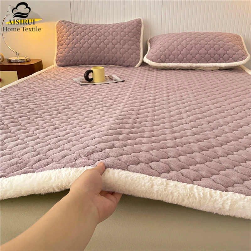 AISIRUI Winter Warm Topper Bed Mattress Single Double Mattress King Size Beds and Furniture Tatami for Sleep Bedroom Furniture