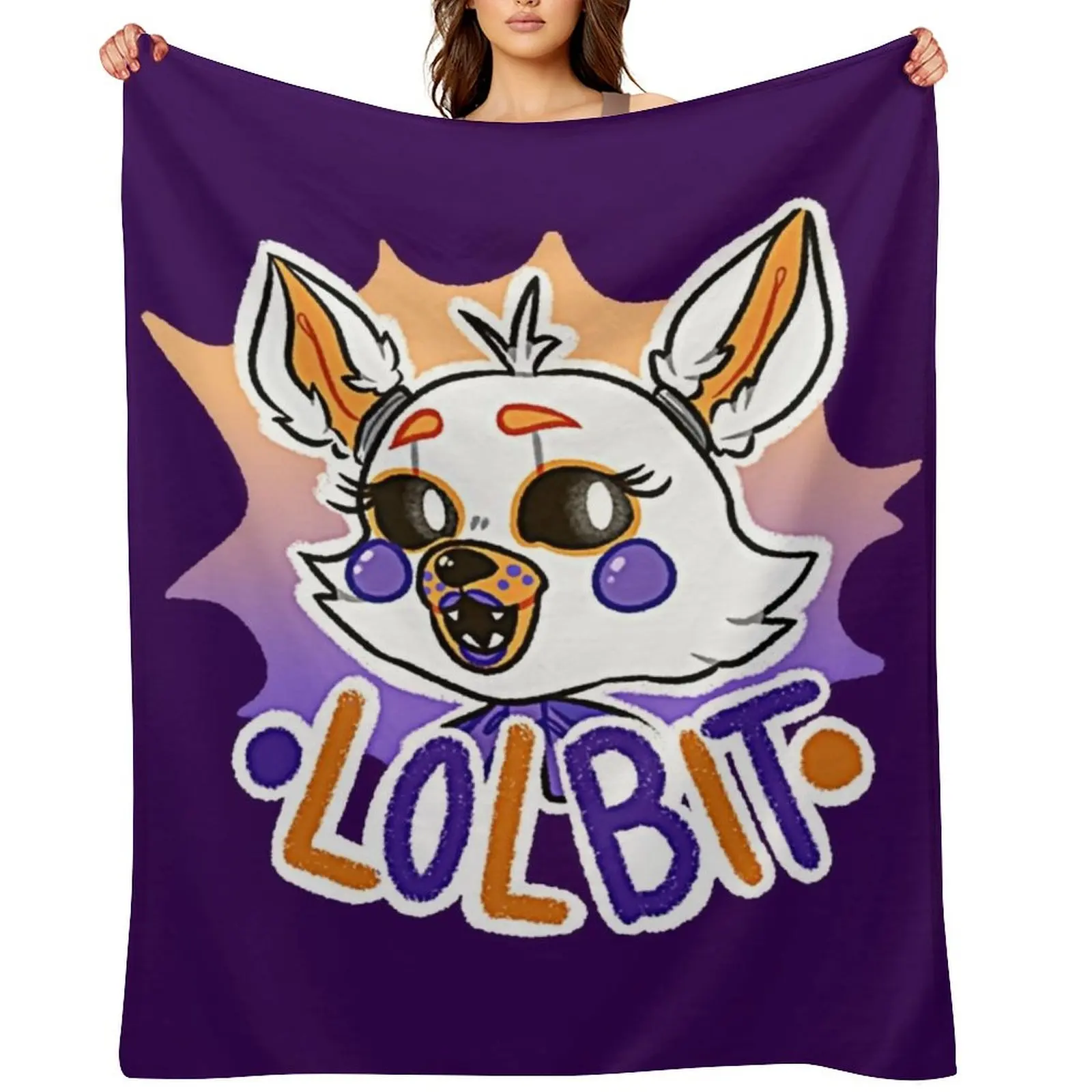 FNaF: Одеяло Lolbit, одеяло для дивана, рождественское украшение, модные диваны, тяжелые одеяла для сна
