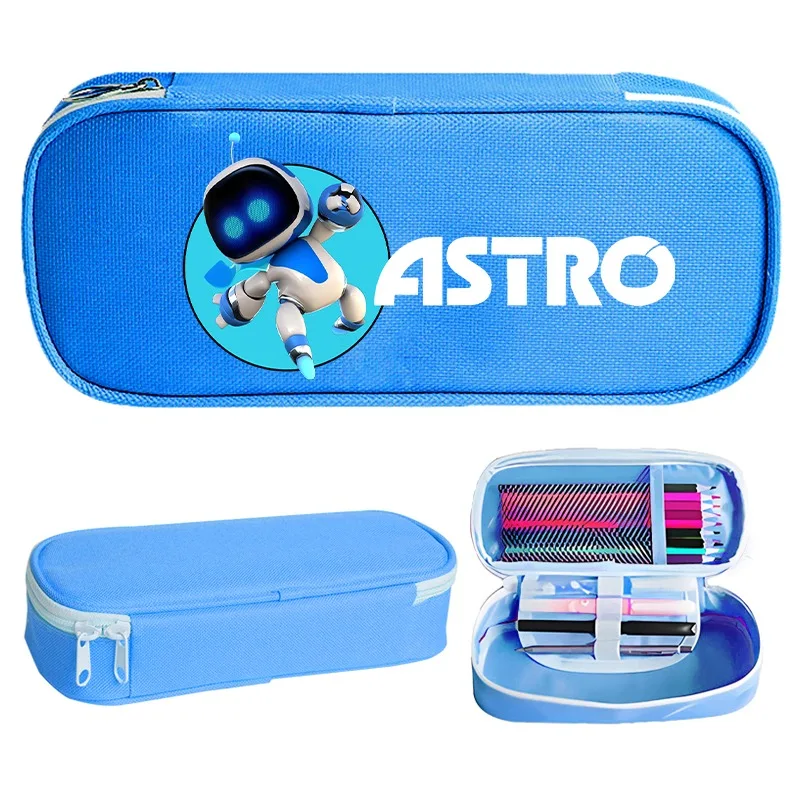 Astro Bot Kids Etuis Kawaii Potlood Pouch Cartoon Brief Gedrukt Potlood Tas Jongen Meisje Student Schoolbenodigdheden Kinderen Gift