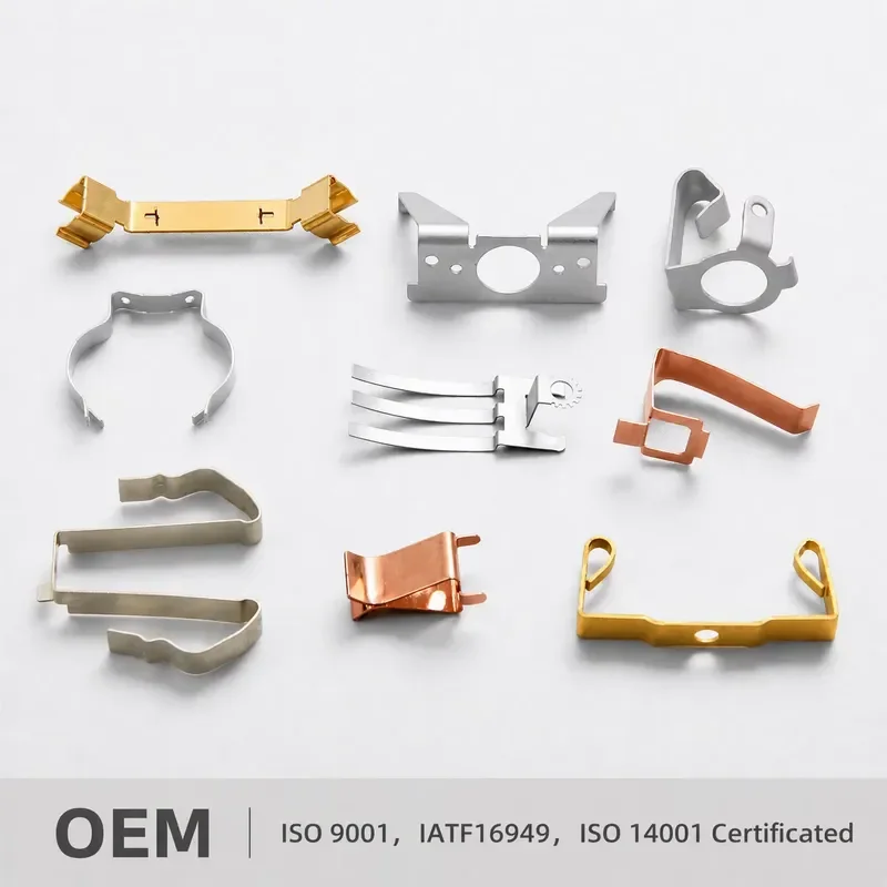 Custom Precision Metal Stamping Spring Clip Flat Steel Parts for Automotive Applications High Quality Durable Components