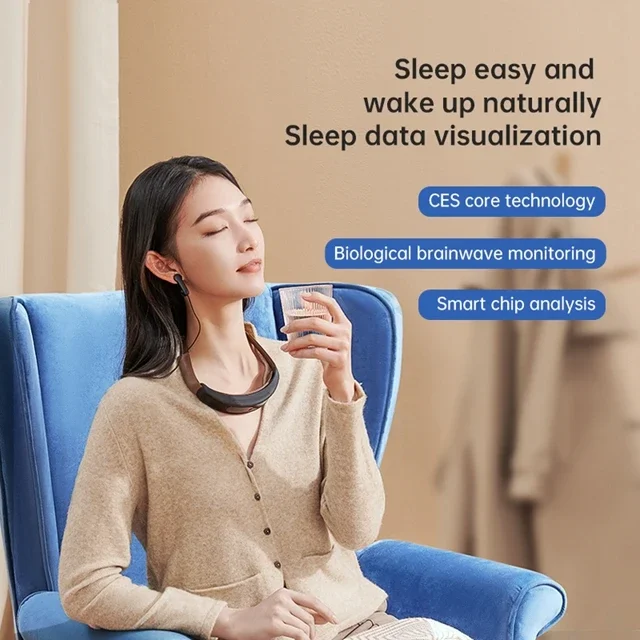 2023 Hypnotic Artifact EEG Monitoring Brain Wave Monitoring Device Microcurrent Sleep Holding Sleep Aid