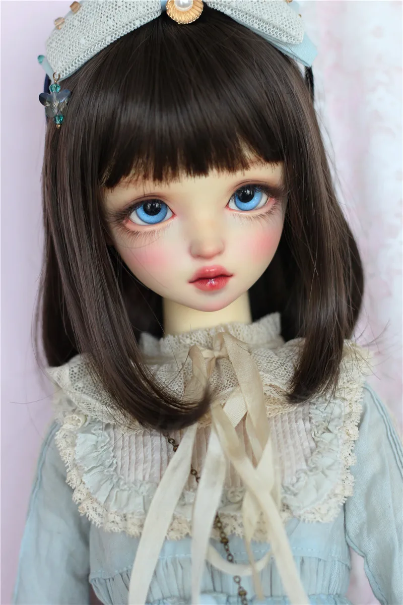 BJD DD MSD Wig Suitable for 1/3&1/4&1/6 size High temperature Real silk wig short hair bjd Doll accessories(no doll)