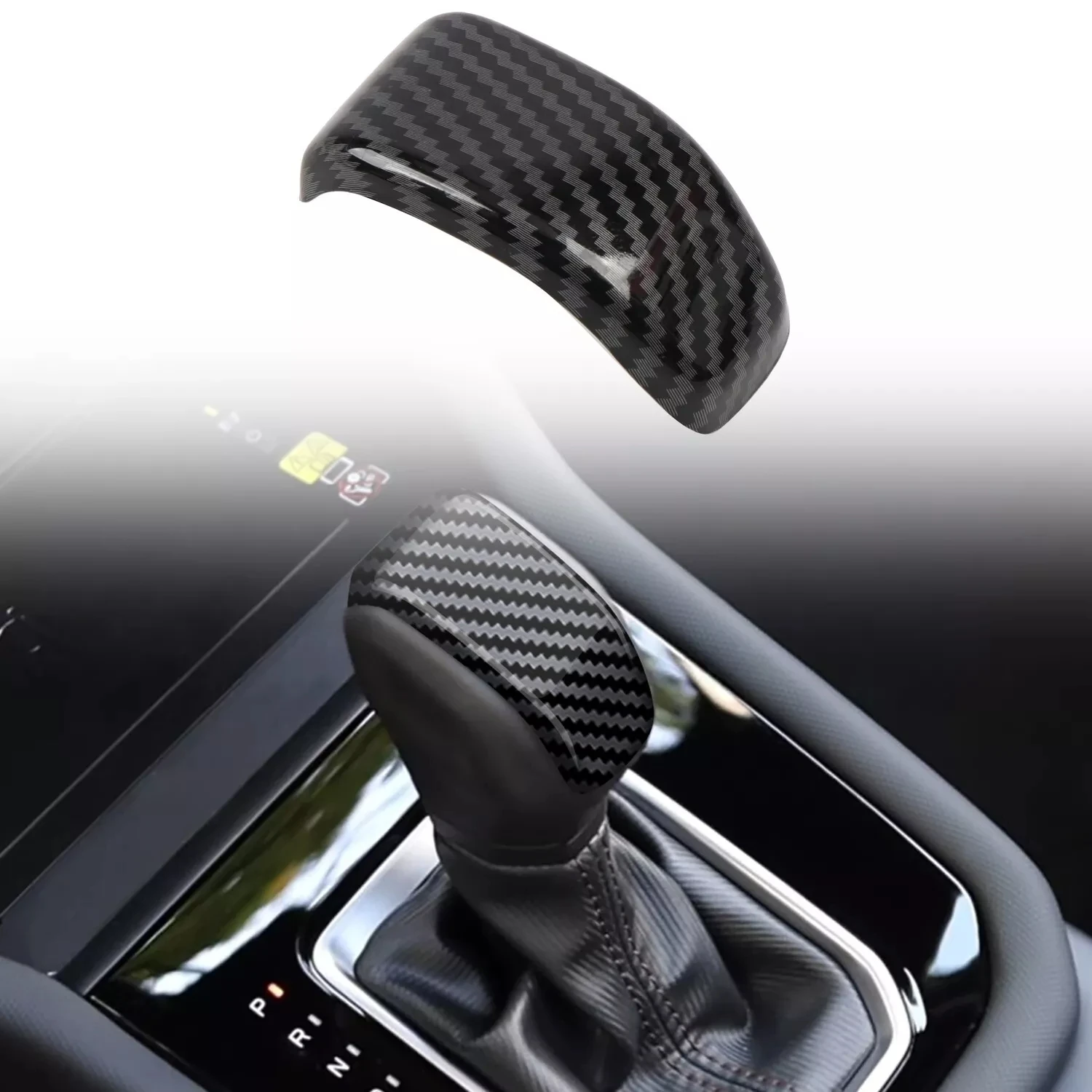 ABS Carbon Fiber Interior Accessories for Subaru Forester 2025 Car Center Console Gear Shift Knob Decorative Cover Trim Sticker