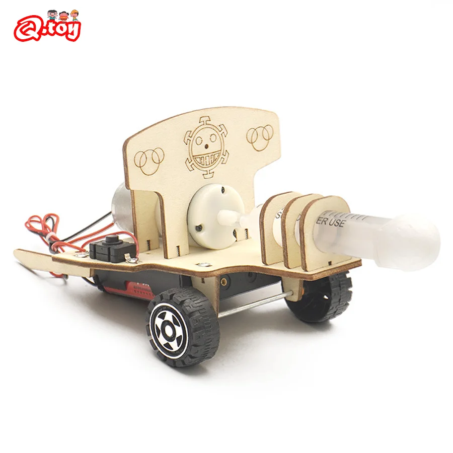 DIY Air Cannon Model Physics Air Compression Science Experimental Tool Kit Children Educational Toys School Supply