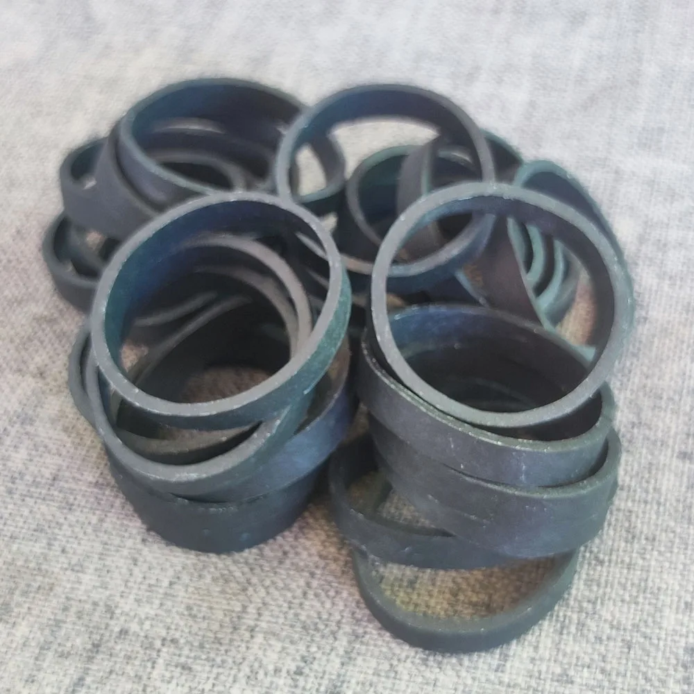 100 buah karet gelang hitam elastis, karet gelang elastis cincin elastis, aksesori paket dapur rumah