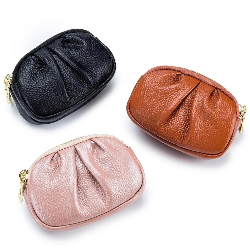 Durable Multifunctional Wallet Mini Solid Color Clutch Bags PU Leather Purse