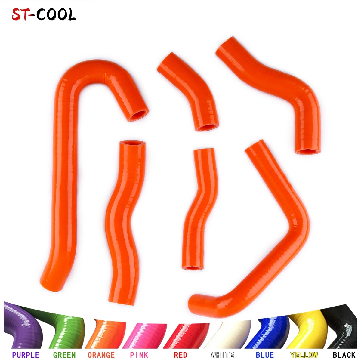 For Honda NSR250 MC21 & MC28 PMG3 PMG4 1990-1999 1991 1992 1993 1994 1995 1996 1997 1998 Radiator Silicone Tube Hoses Kit 6Pcs